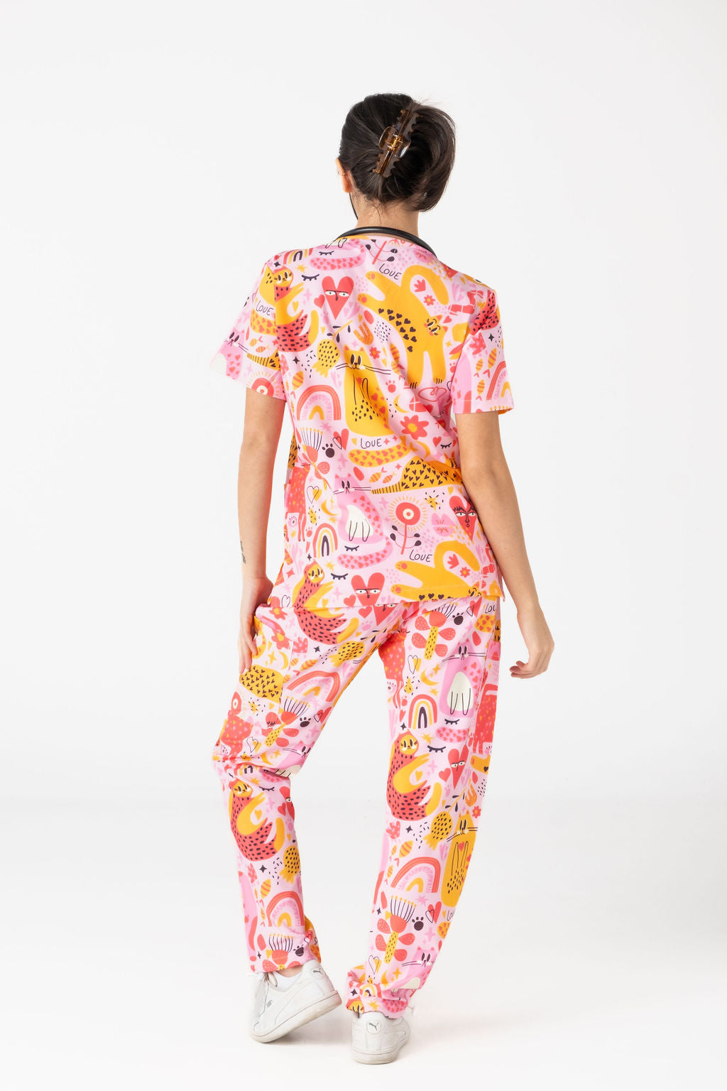 Funky Cats Scrub Set