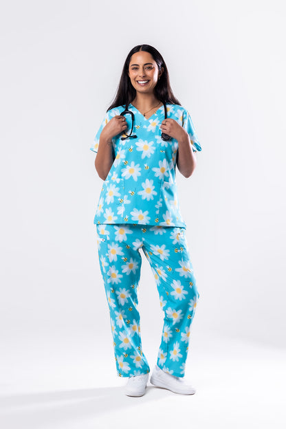 Bee & Daisy Scrub Set