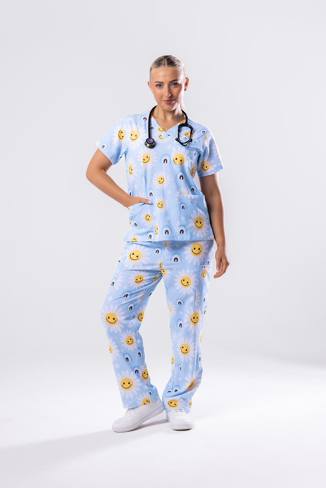 Happy Flower Scrub Set