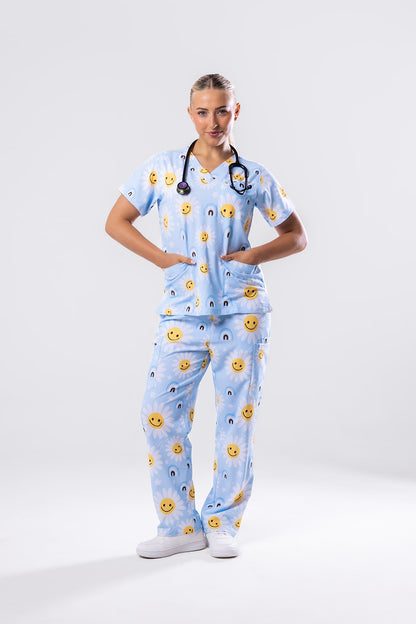 Happy Flower Scrub Set