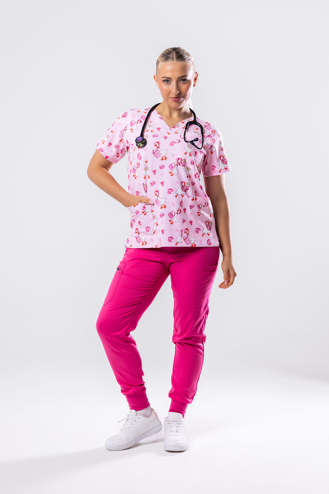 Lola’s Tea Time Scrub Top