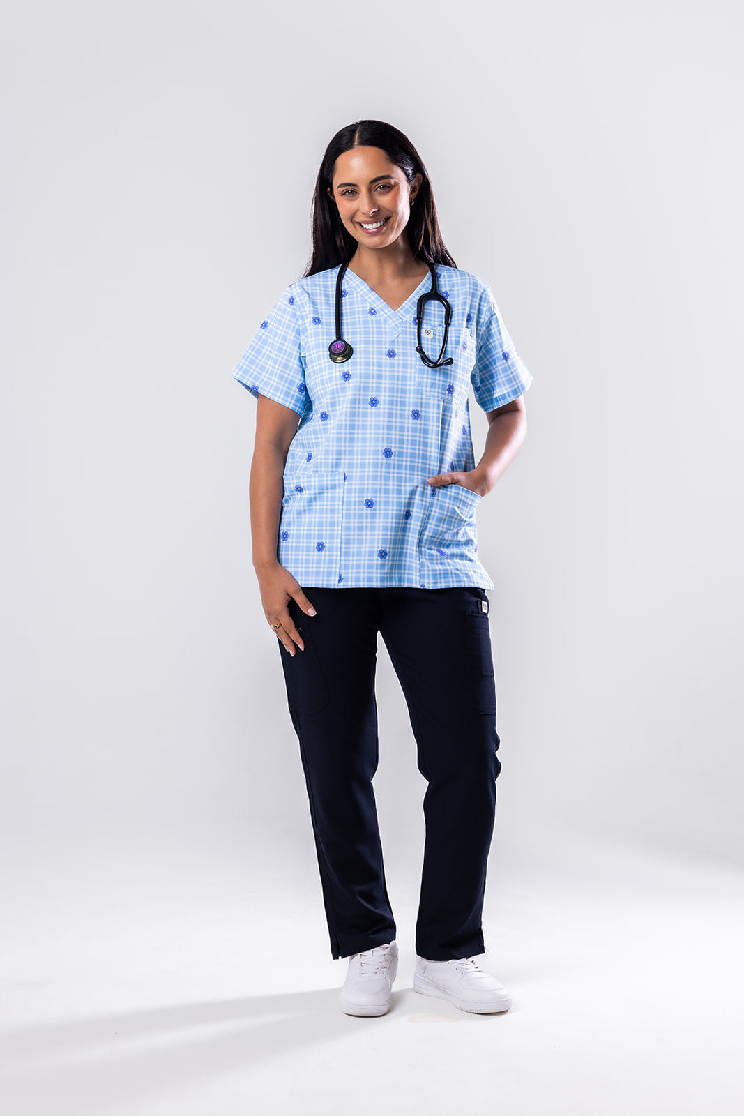 Bella Bloom Scrub Top