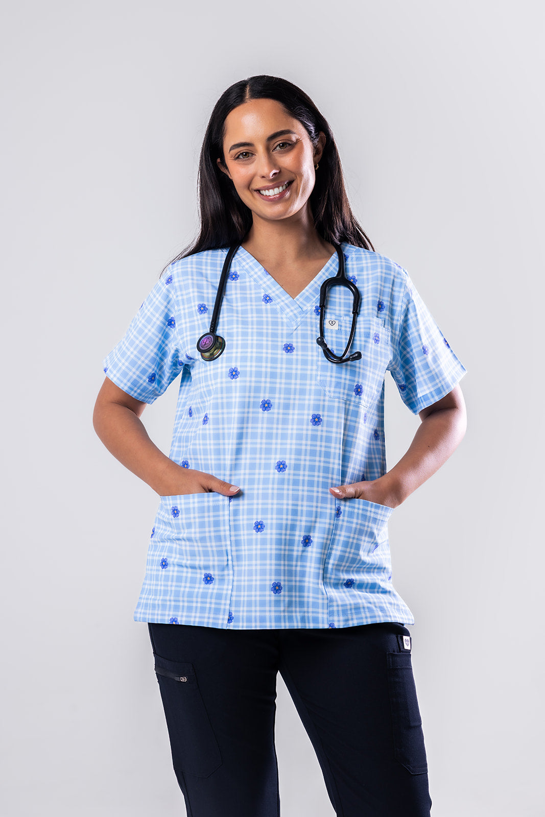 Bella Bloom Scrub Top