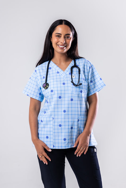 Bella Bloom Scrub Top