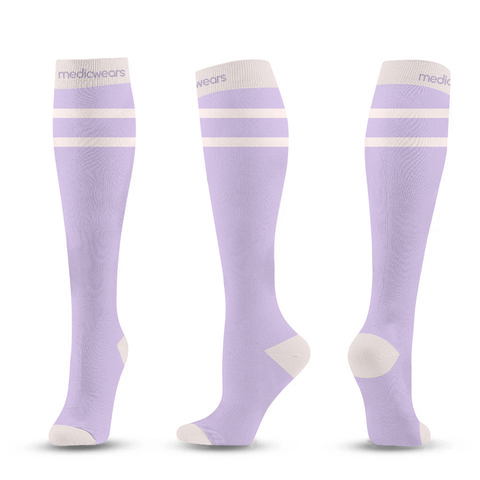 Pastel Purple Compression Socks
