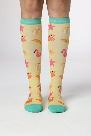 Beachy Day Compression Socks