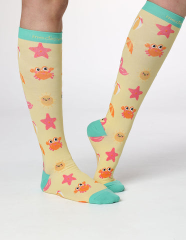 Beachy Day Compression Socks
