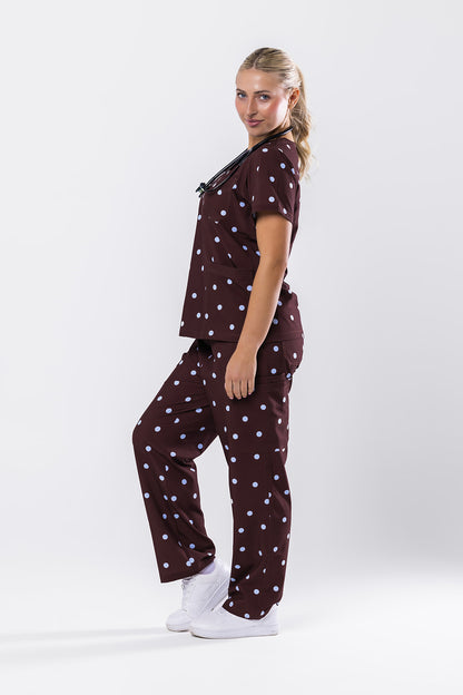 Molly Mocha Scrub Set