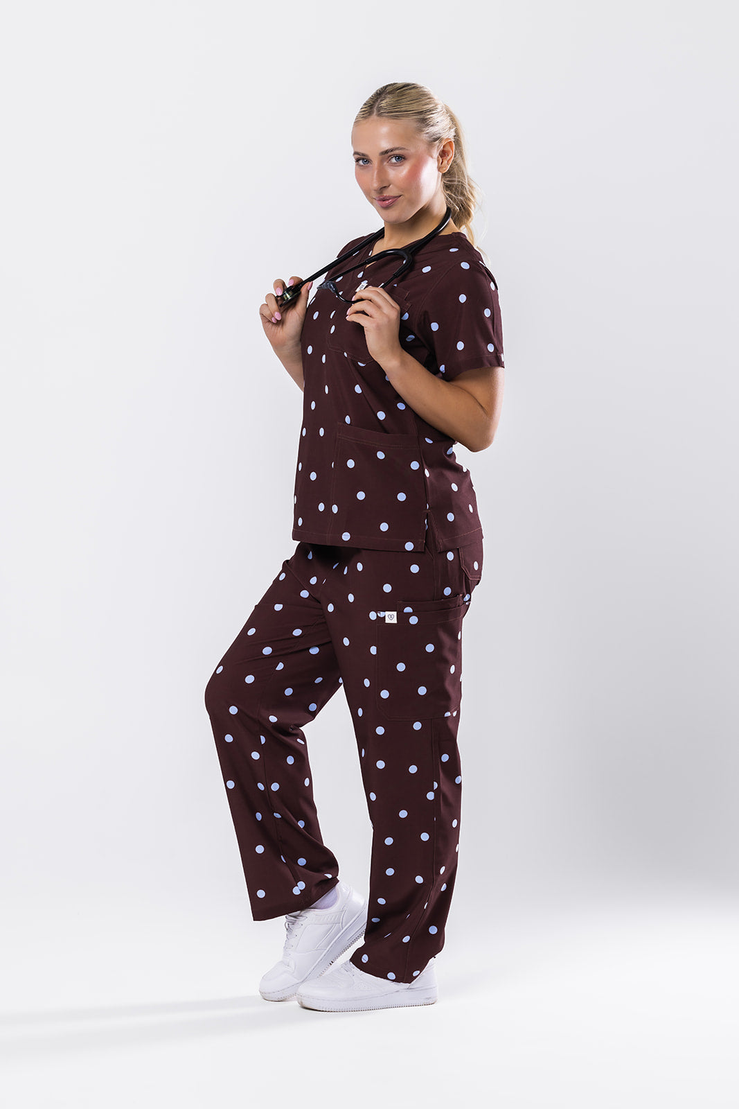 Molly Mocha Scrub Set