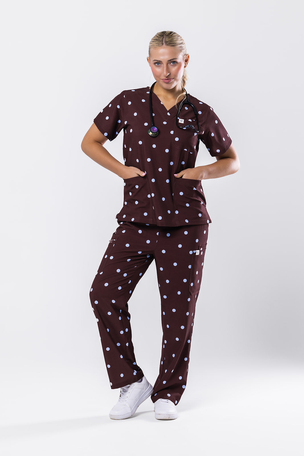 Molly Mocha Scrub Set