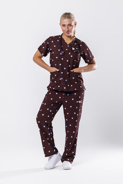 Molly Mocha Scrub Set