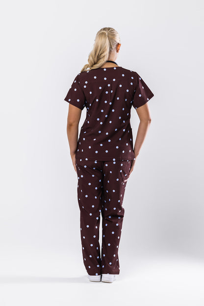 Molly Mocha Scrub Set