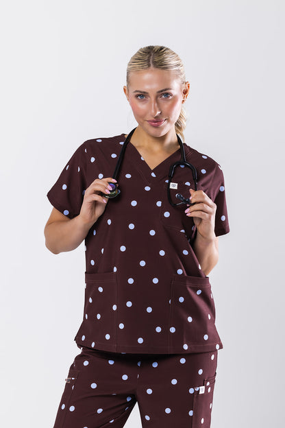 Molly Mocha Scrub Set
