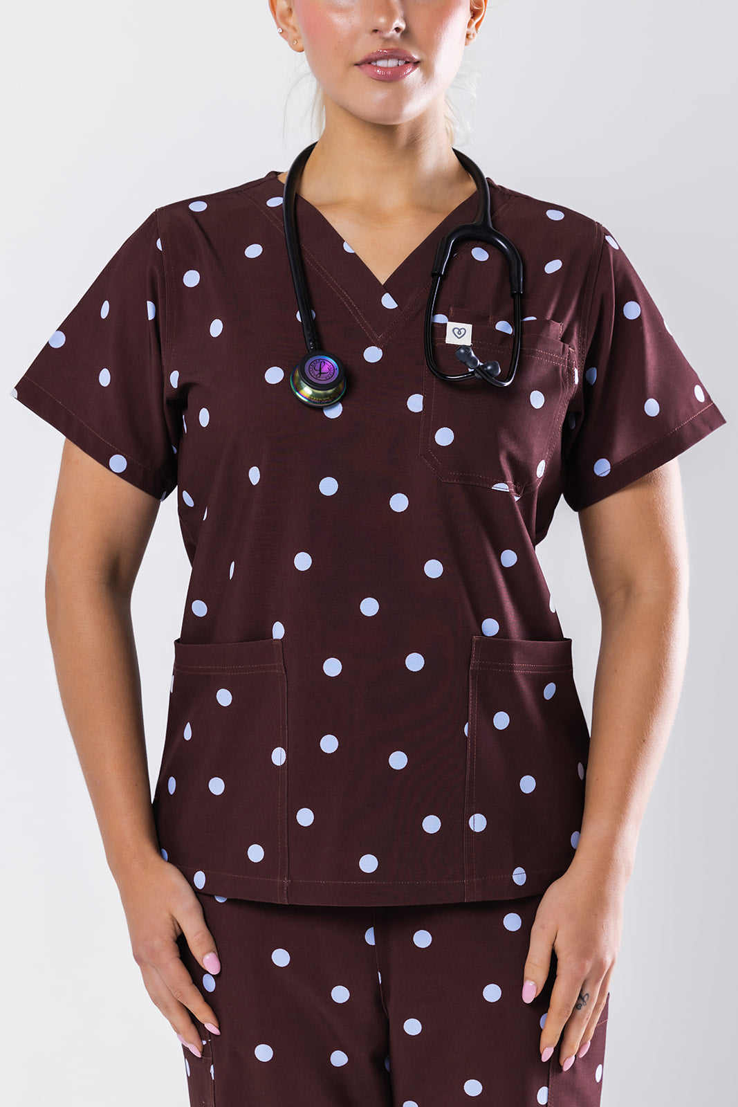 Molly Mocha Scrub Set