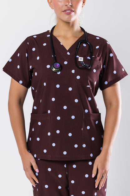 Molly Mocha Scrub Set