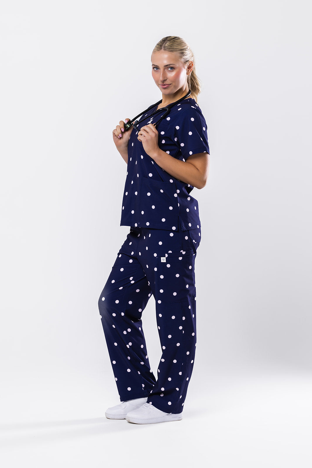 Plum Poppy Scrub Set