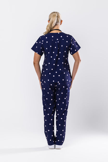 Plum Poppy Scrub Set