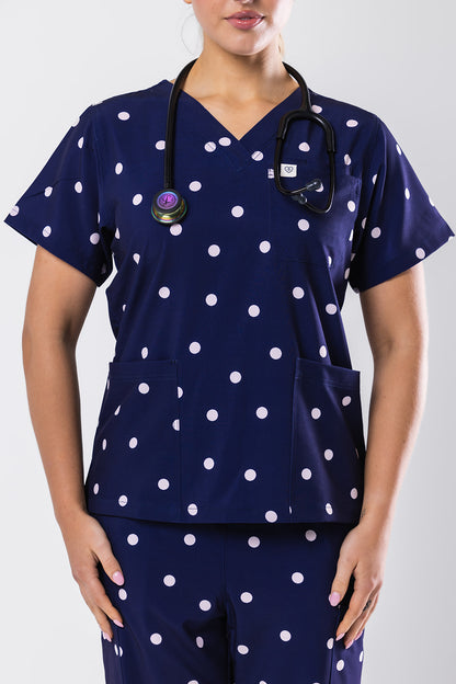 Plum Poppy Scrub Set