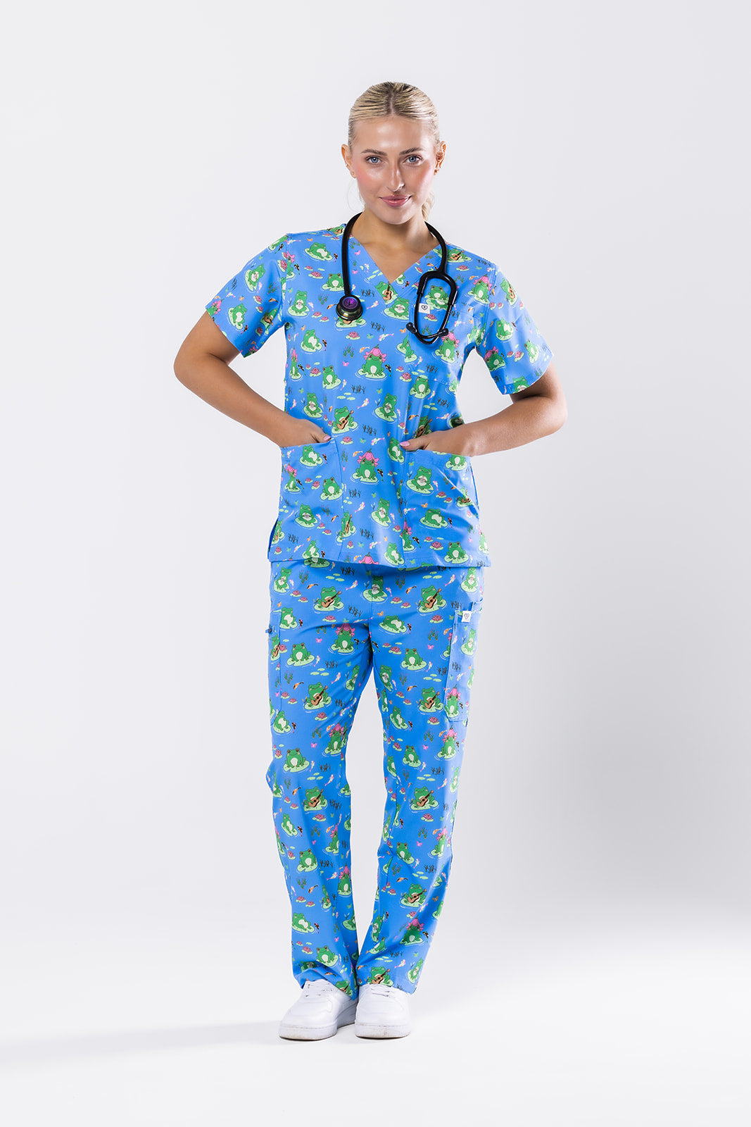 Whimsical Toad Scrub Set