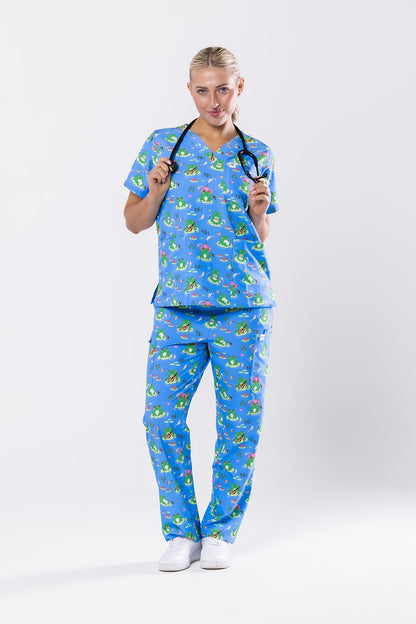 Whimsical Toad Scrub Set