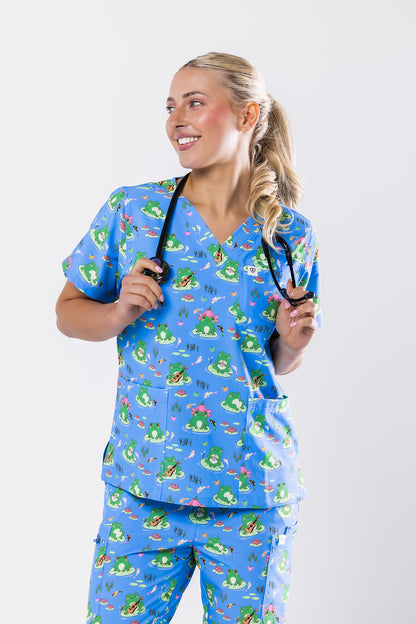 Whimsical Toad Scrub Set
