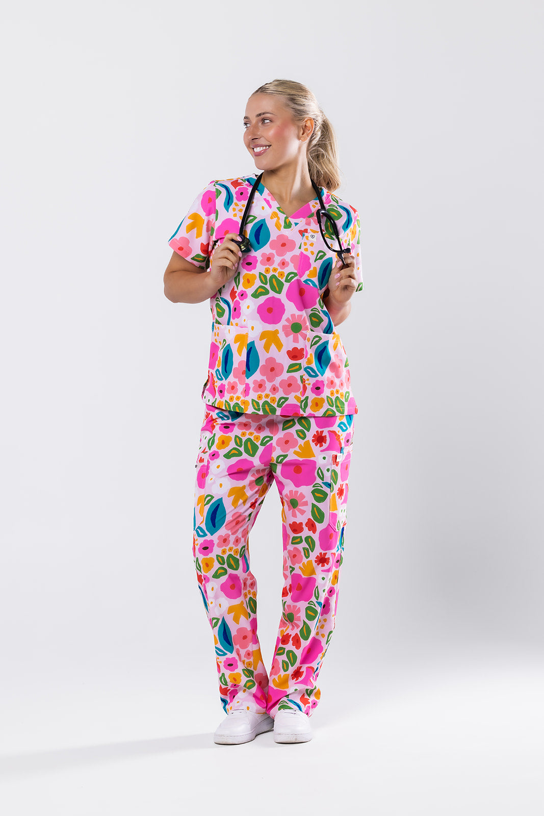 Abstract Garden Scrub Set