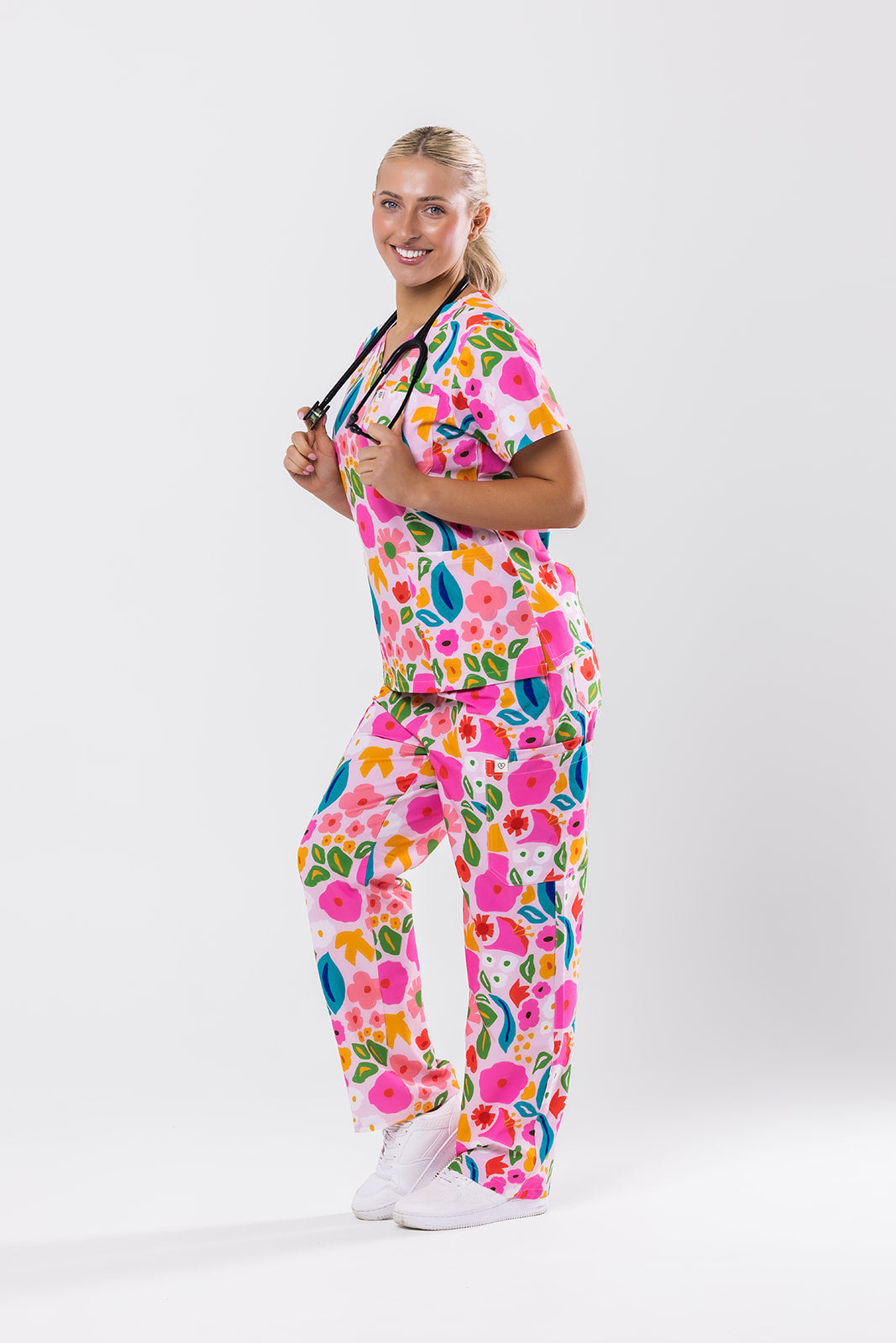 Abstract Garden Scrub Set