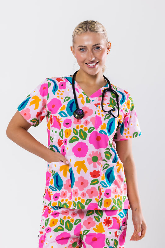 Abstract Garden Scrub Set