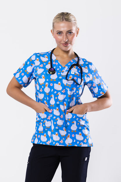 Waddle Ducks Scrub Top