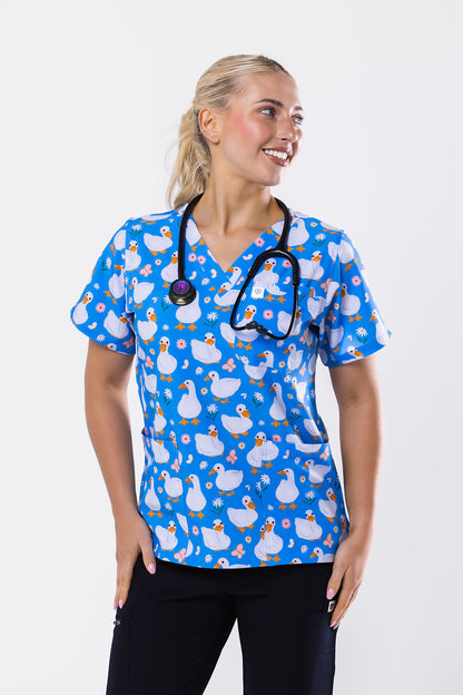 Waddle Ducks Scrub Top